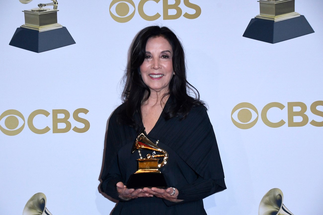 George Harrison's wife Olivia at the 2022 Grammy Awards.