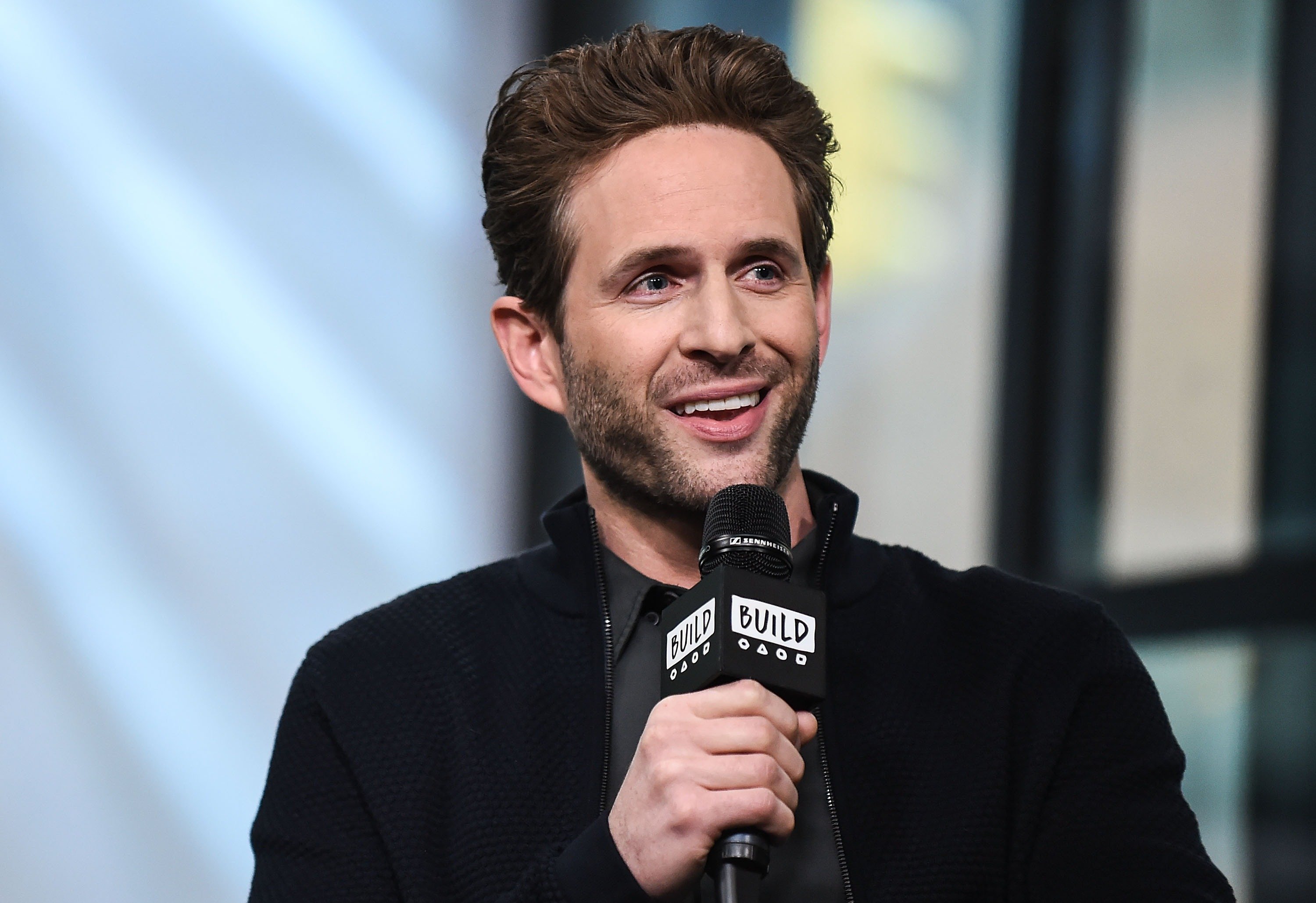Glenn Howerton in New York City at a press event for 'AP Bio'.