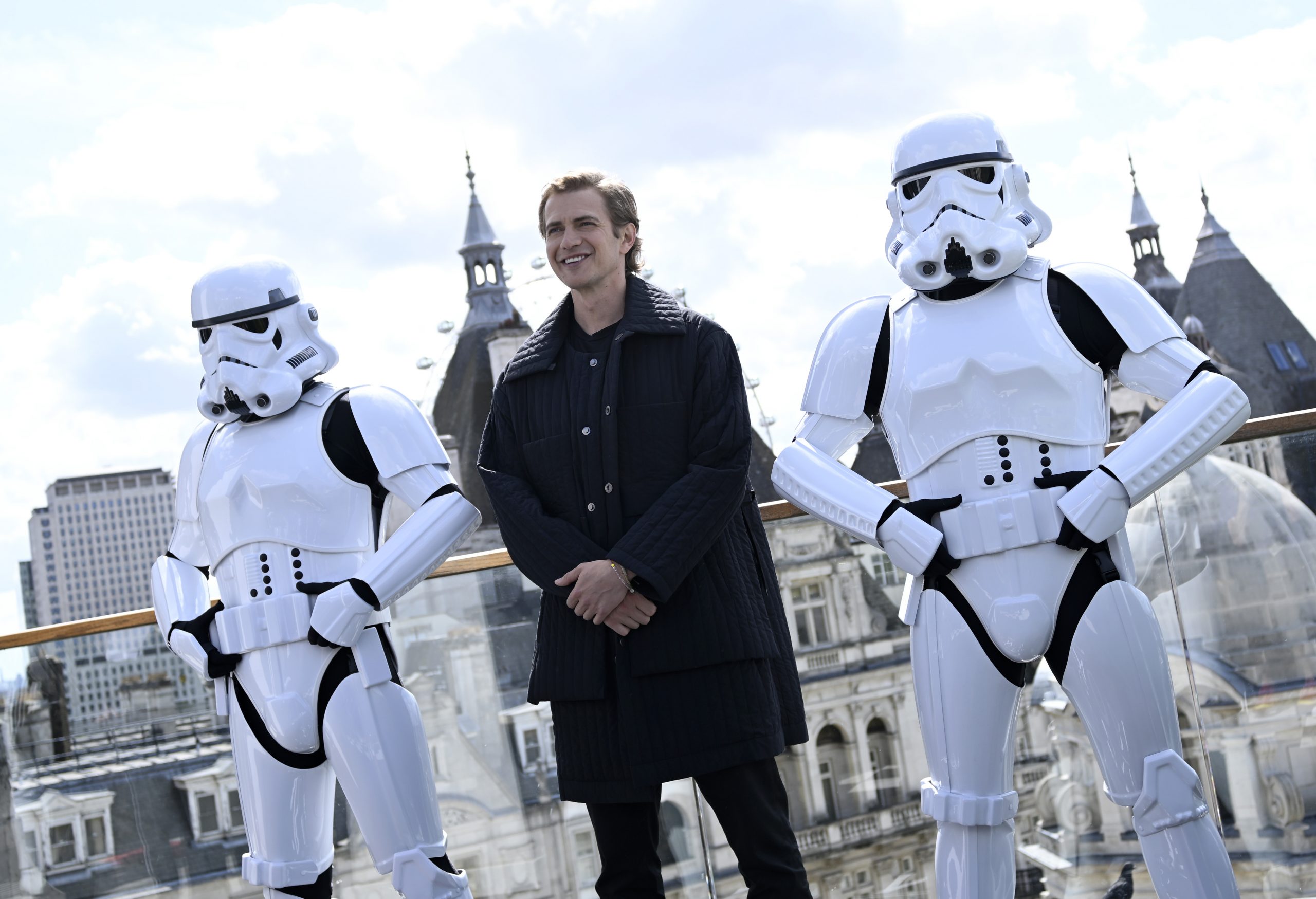 Darth Vader actor Hayden Christensen attends the photocall for Obi-Wan Kenobi in London