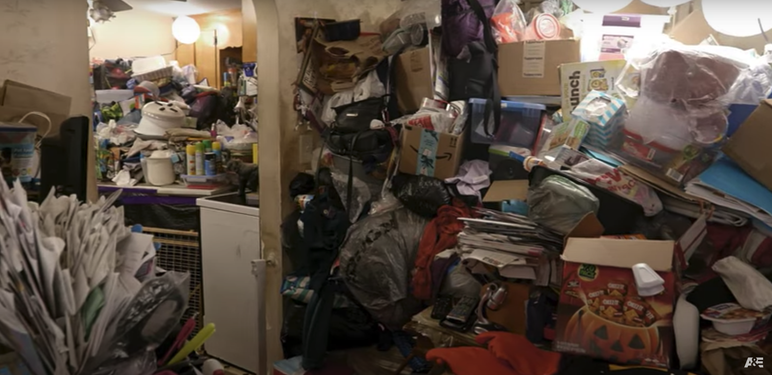 shot of a hoarder house from the A&E series 'Hoarders'