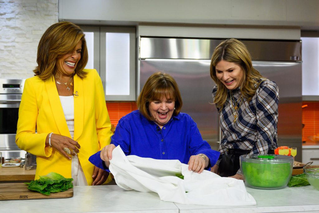 Ina Garten appears on Today to make a salad