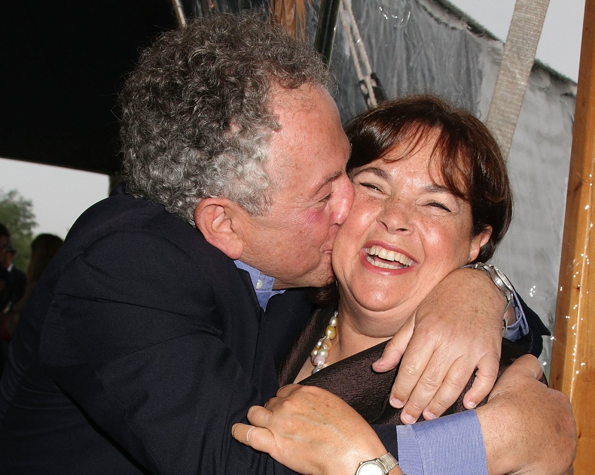 Ina Garten and Jeffrey Garten get cheeky as they attend the "Barefoot Under the Stars" event at the Wolffer Estate Vineyard on June 25, 2011 in Sagaponack, New York