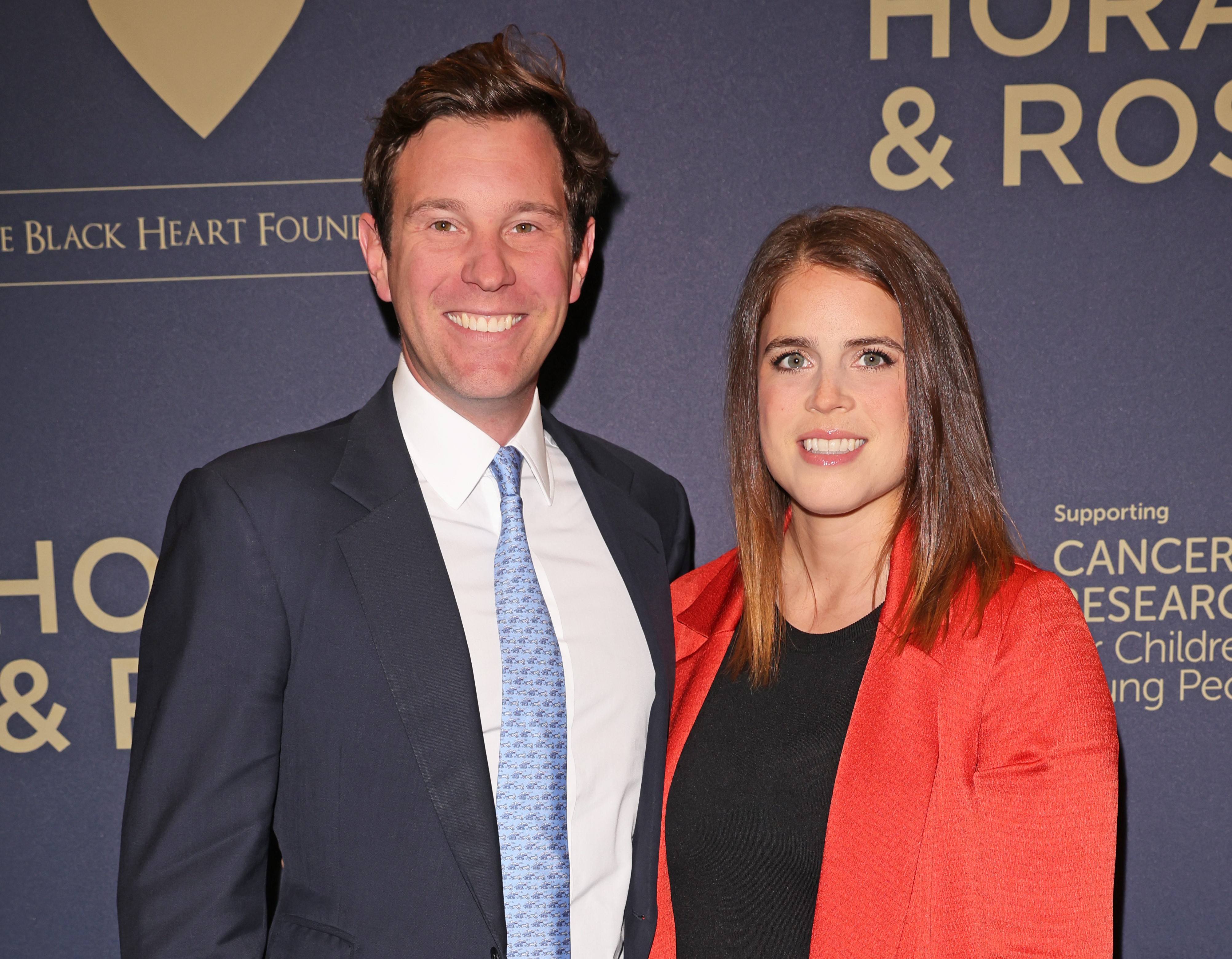 Jack Brooksbank and Princess Eugenie, who are moving to Nottingham Cottage, attend the Horan & Rose Show 'Modest!'