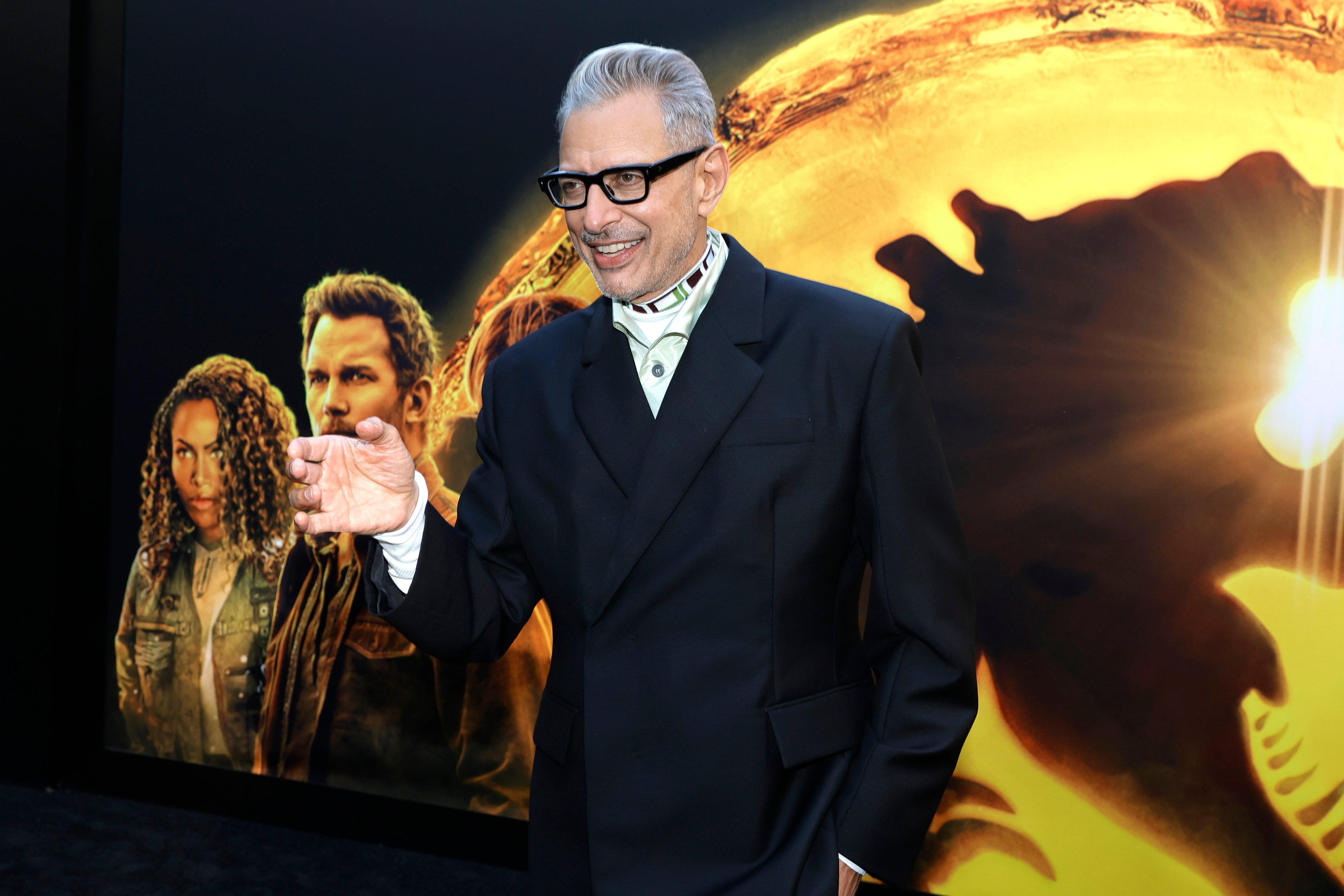 Jeff Goldblum attends the Los Angeles premiere of Jurassic World Dominion