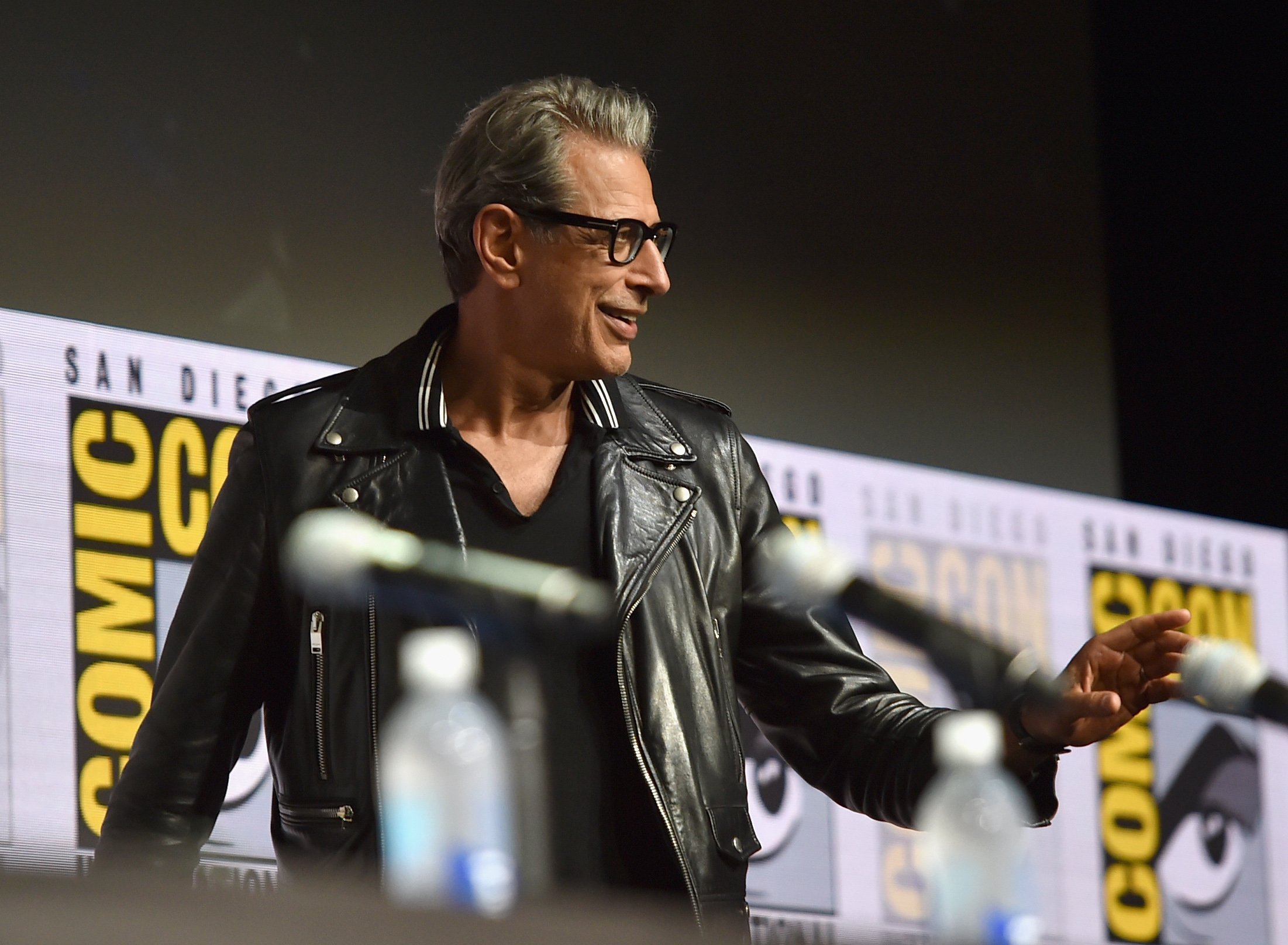 Actor Jeff Goldblum attends the Marvel Studios panel for Thor: Ragnarok at Comic Con 2017