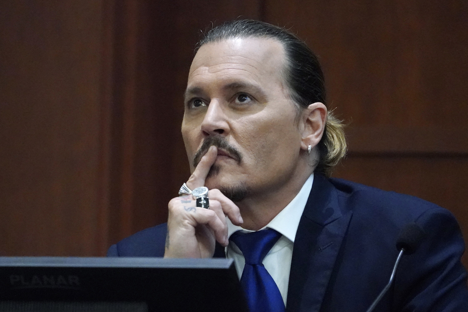 Johnny Depp testifies in the courtroom