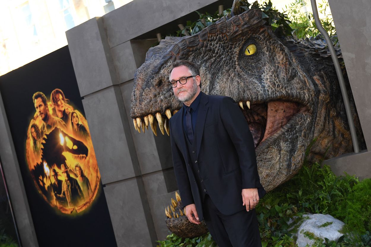 'Jurassic World Dominion' director Colin Trevorrow at the Los Angeles premiere on June 6, 2022. Trevorrow handled 'Dominion's special effects differently than he did on the previous two movies.