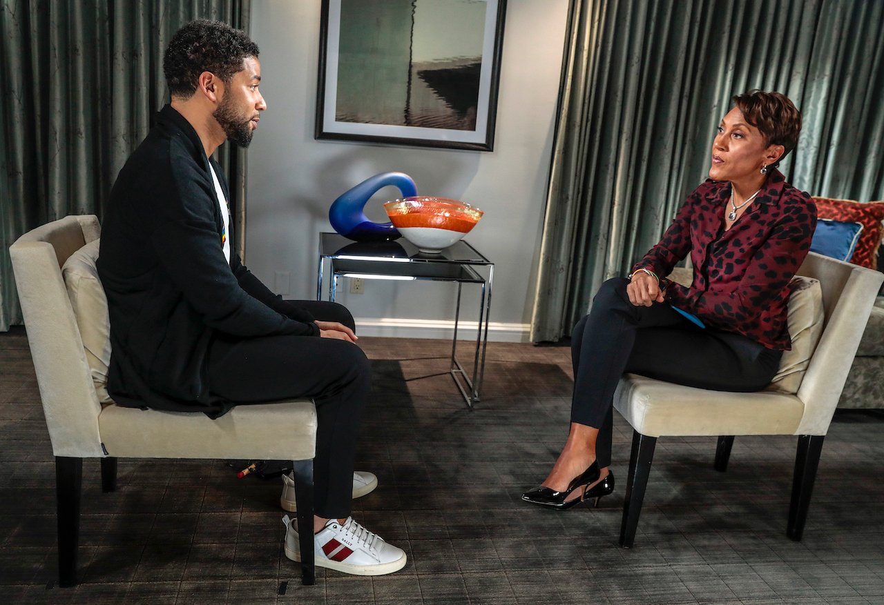 Jussie Smollett sits with Robin Roberts in 2019 interview; Smollett says he never wanted to do the interview about his attack