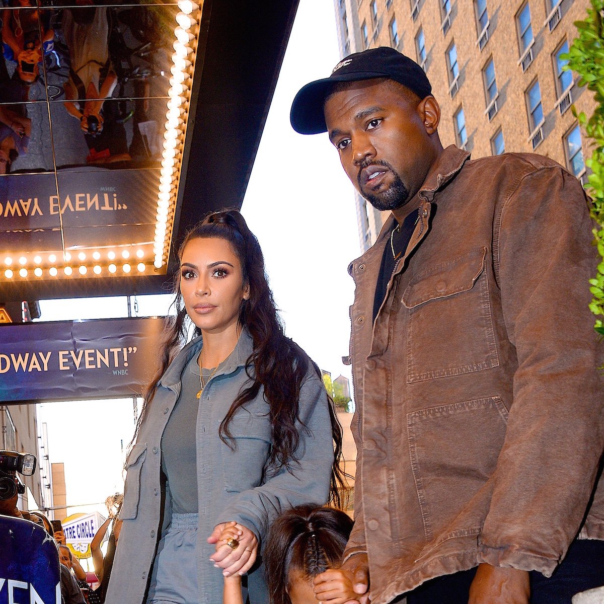 Kanye West and Kim Kardashian walked their kids in New York City