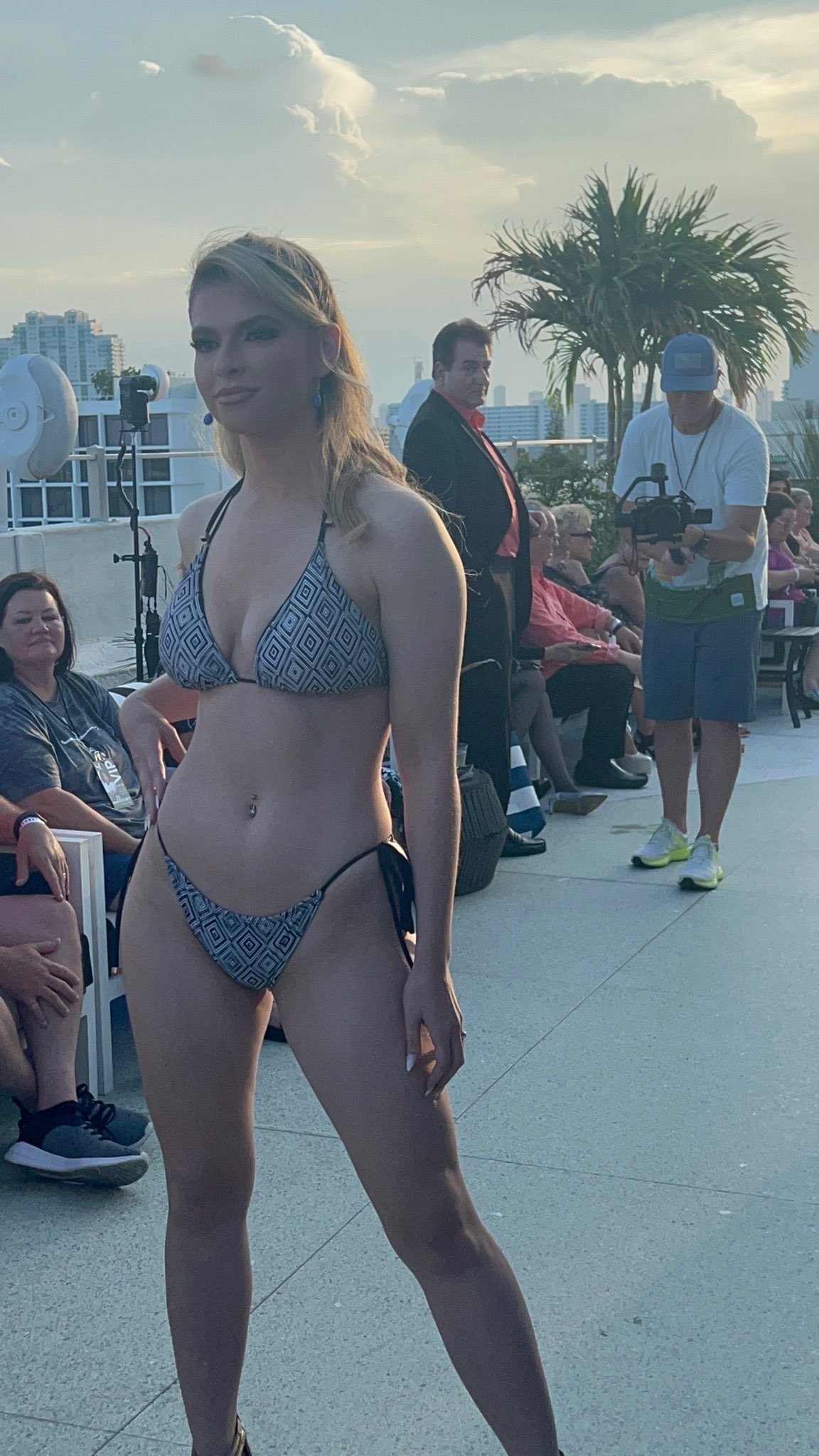 Kasey Cohen models swimwear 