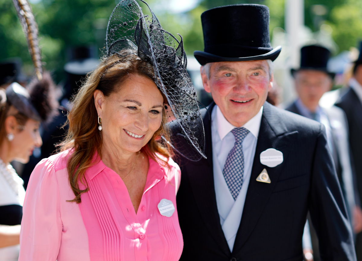 Kate Middleton’s parents Carole Middleton and Michael Middleton attend day 1 of Royal Ascot at Ascot Racecourse on June 14, 2022