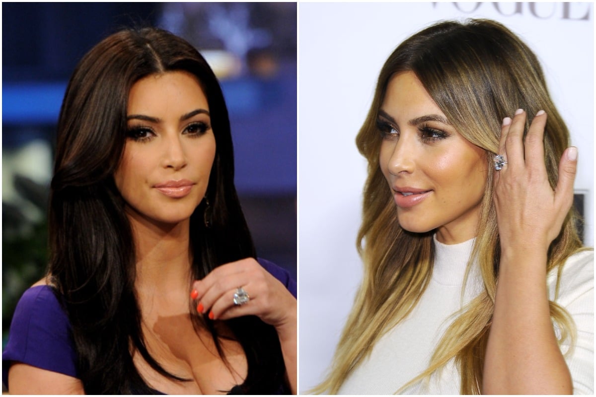Pamflet los van Snikken Kim Kardashian's Engagement Rings From Kris Humphries and Kanye West,  Compared