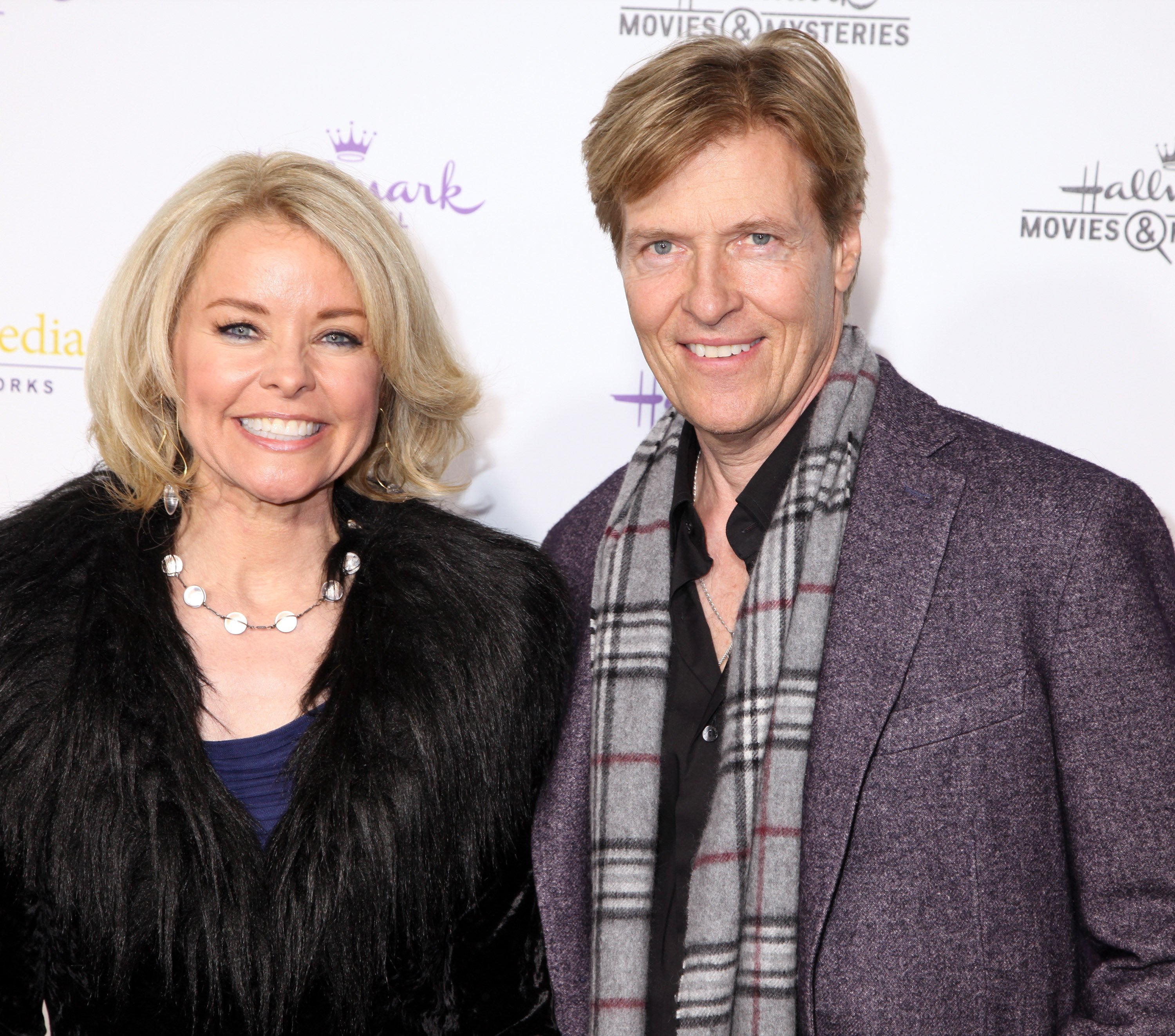 Kristina Wagner and Jack Wagner pose for a photo at a Hallmark Channel event in 2015