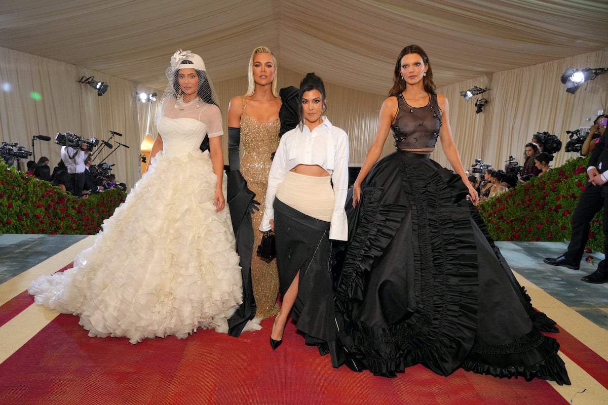 Kylie Jenner, Khloé Kardashian, Kourtney Kardashian, and Kendall Jenner at the Met Gala