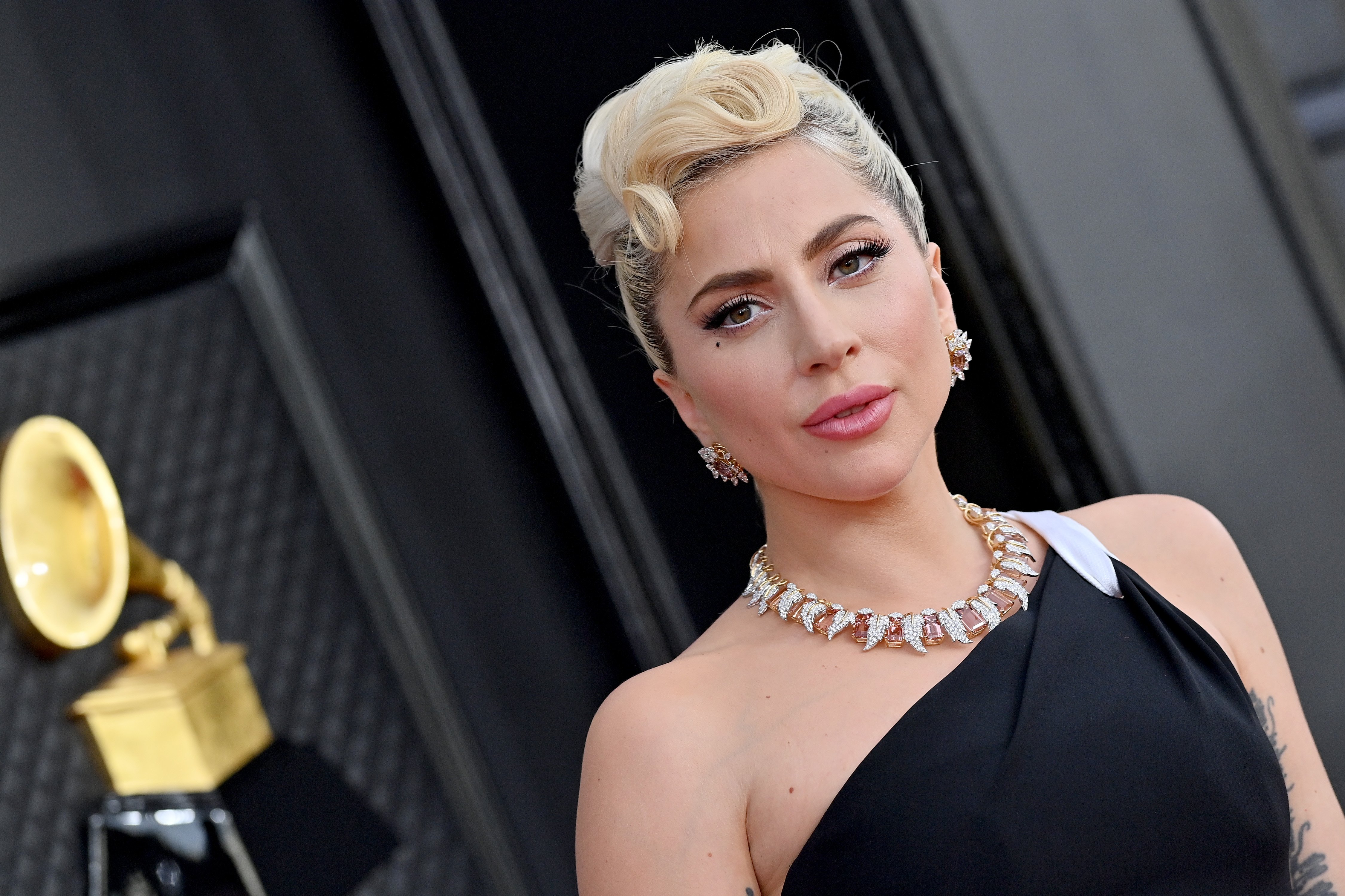 Lady Gaga attends the 64th Annual GRAMMY Awards at MGM Grand Garden Arena on April 03, 2022 in Las Vegas, Nevada.