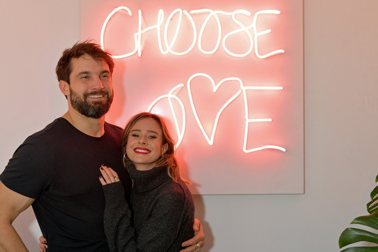 Love Island UK couple Jamie Jewitt and Camila Thurlow attend the launch of the annual 'Choose Love' shop for Help Refugees. 