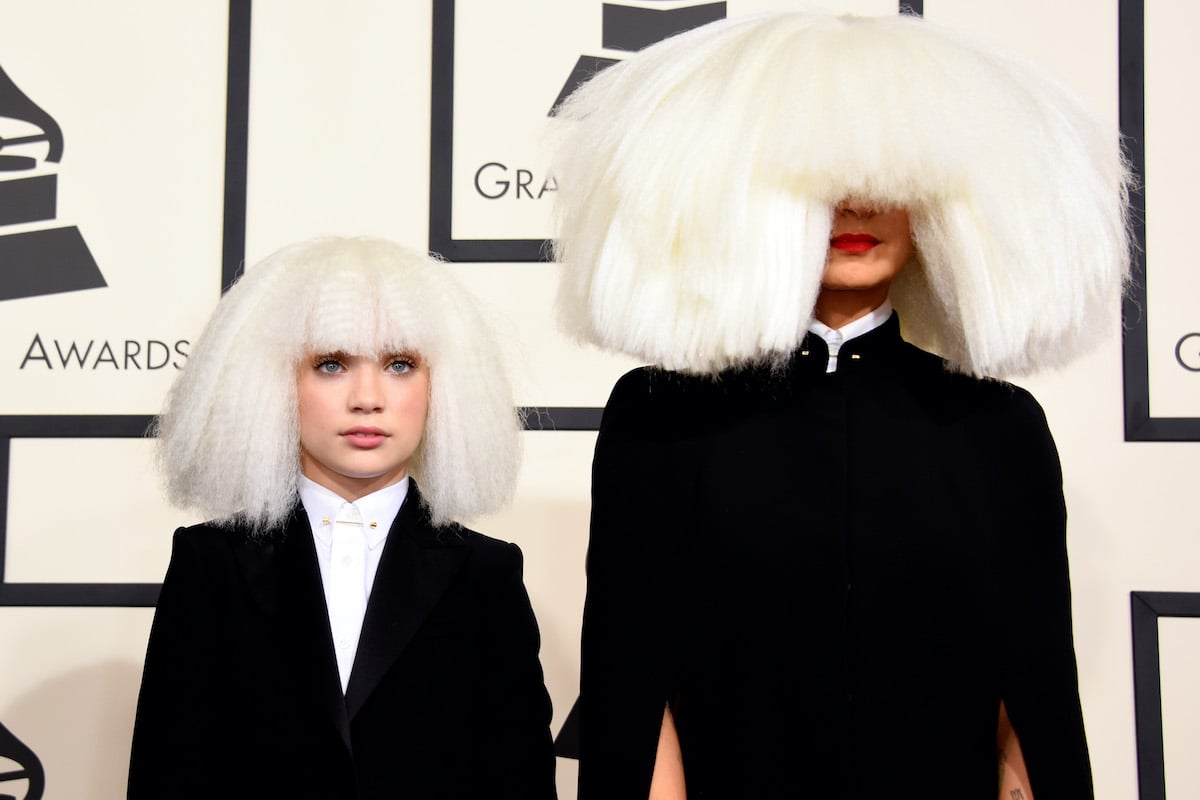 Maddie Ziegler and Sia walk the red carpet at the Grammys