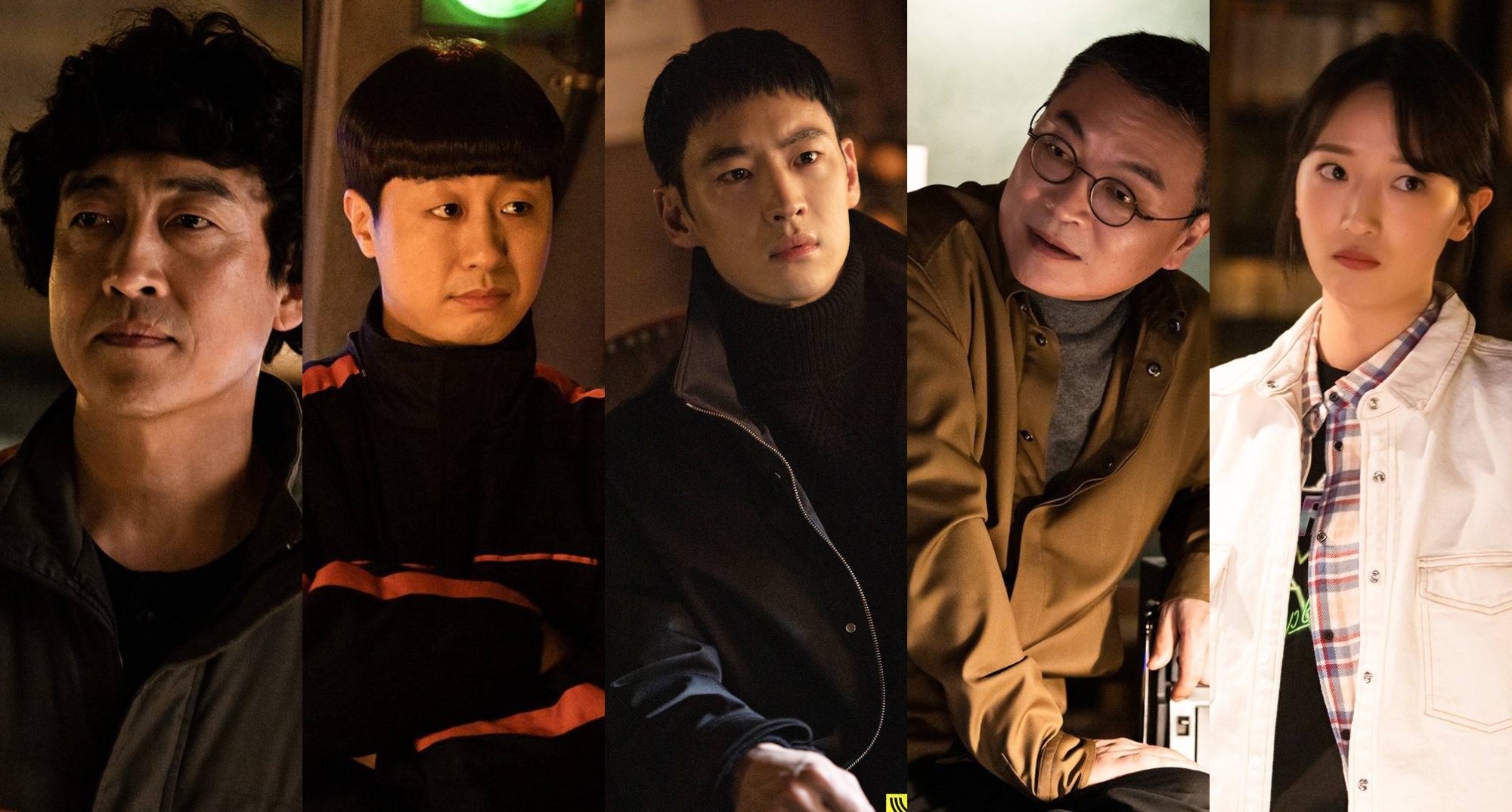 Main cast for 'Taxi Driver' Season 2 K-drama in hideout.
