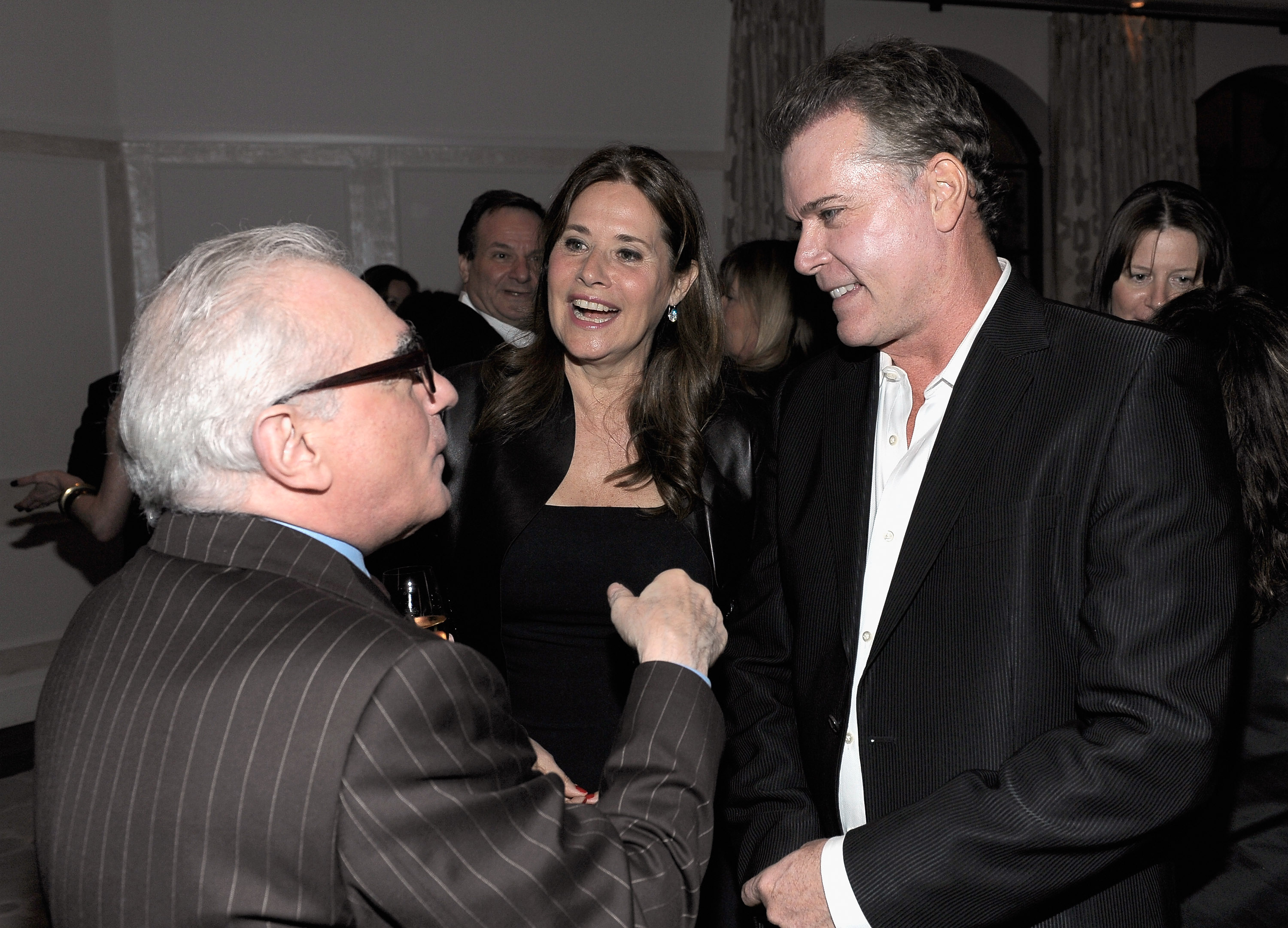 Goodfellas director Martin Scorsese and actors Lorraine Bracco and Ray Liotta attend Vanity Fair and Richard Mille celebration of Martin Scorsese