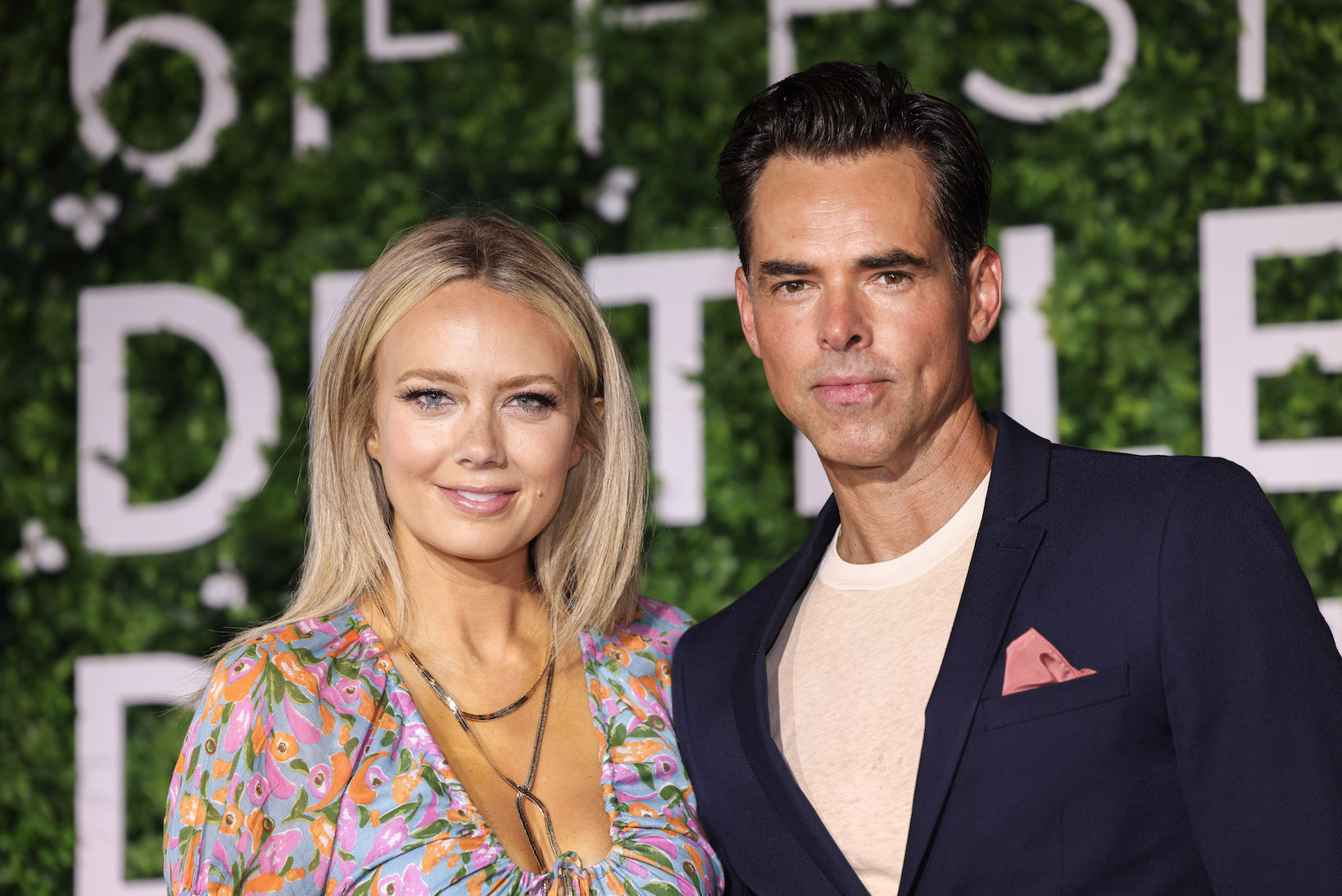 Melissa Ordway and Jason Thompson smiling at a 'The Young And The Restless' event. They both contracted coronavirus and cannot go to the Daytime Emmys 2022