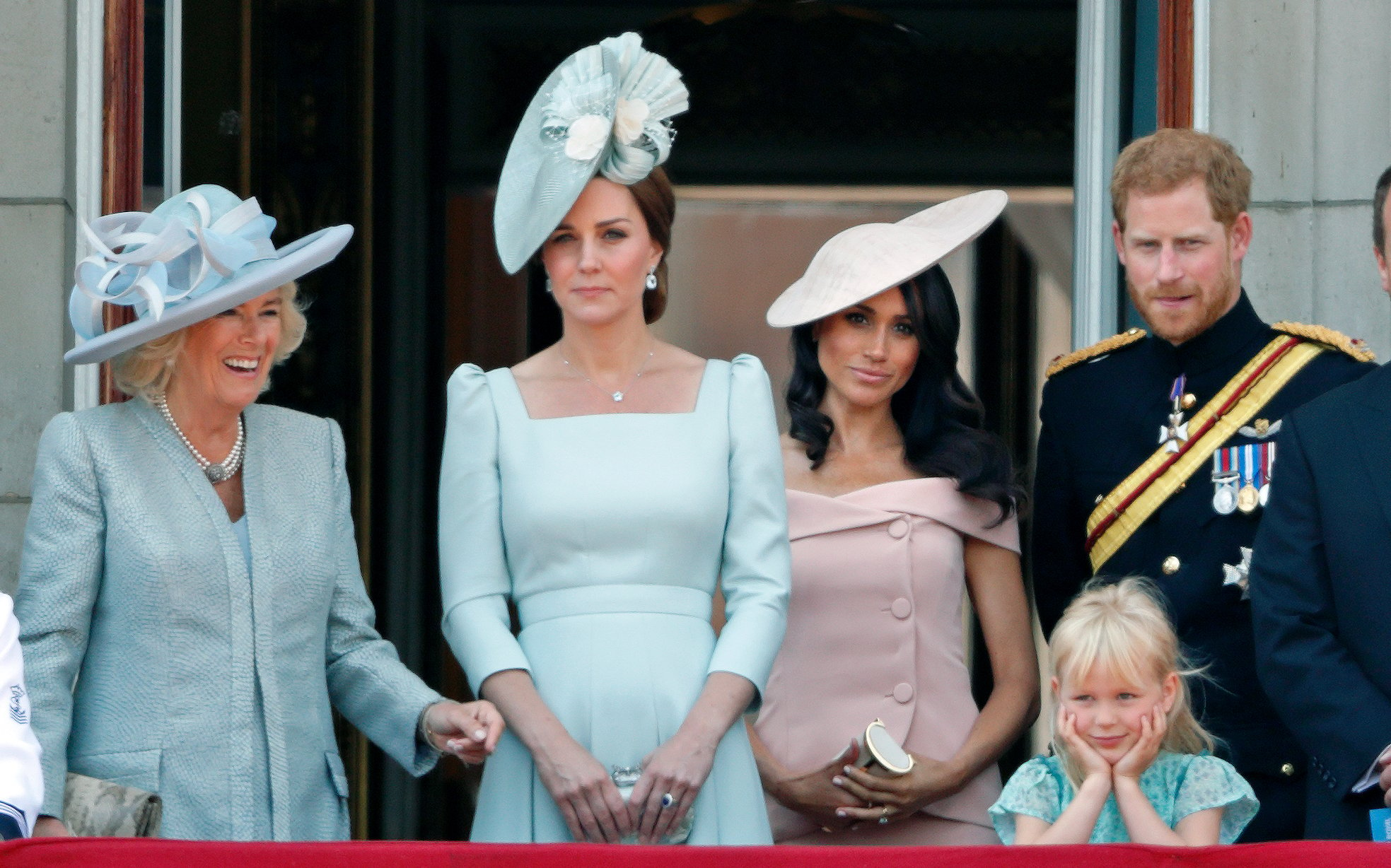 Members of the royal family who have photos out there they wish you didn't see standing in the Buckingham Palace balcony