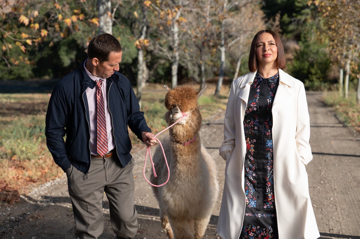 Nat Faxon and Maya Rudolph in a scene from 'Loot' Season 1 Episode 4: 'Excitement Park'