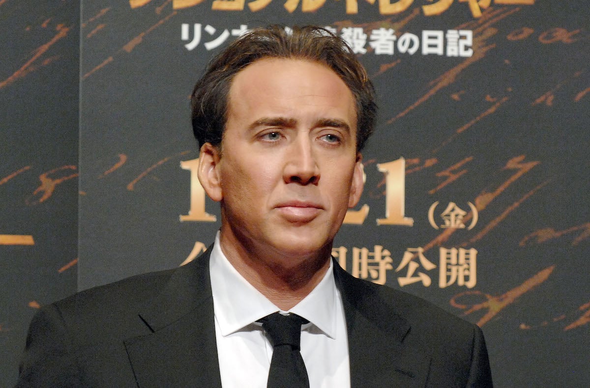 Nicolas Cage attends the "National Treasure" premiere in 2007