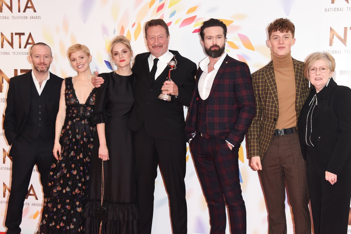 Which season of Peaky Blinders is the best?Anthony Byrne, Kate Phillips, Sophie Rundle, Steven Knight, Emmett J. Scanlan, Harry Kirton and guest pose for a photo. 