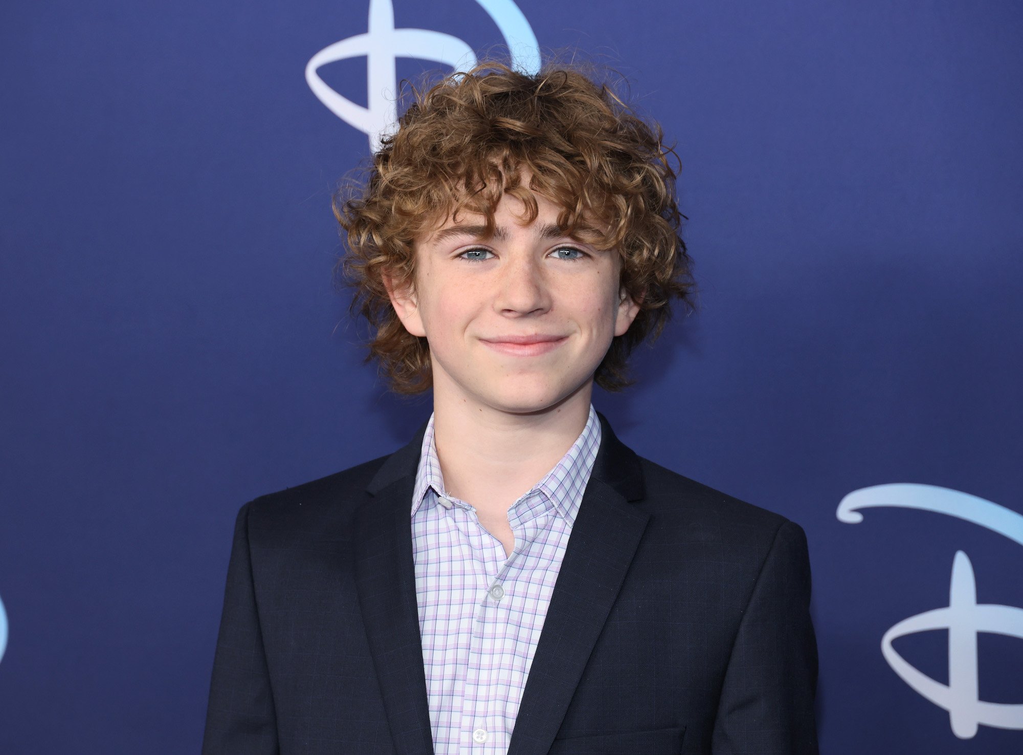 'Percy Jackson and the Olympians' Disney+ series star Walker Scobell smiles at Disney Upfronts