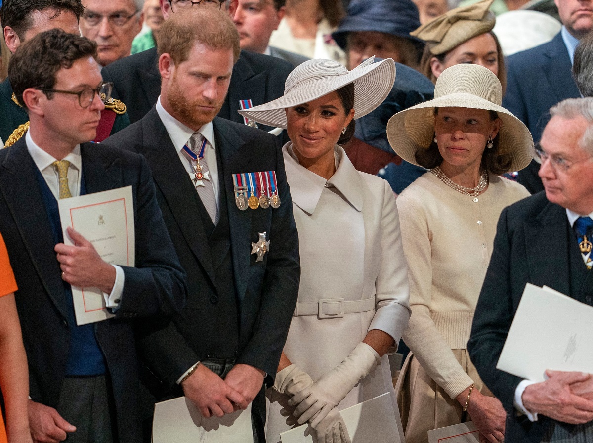 Prince Harry and other members of the royal family at St. Paul's Cathedral for the National Service of Thanksgiving