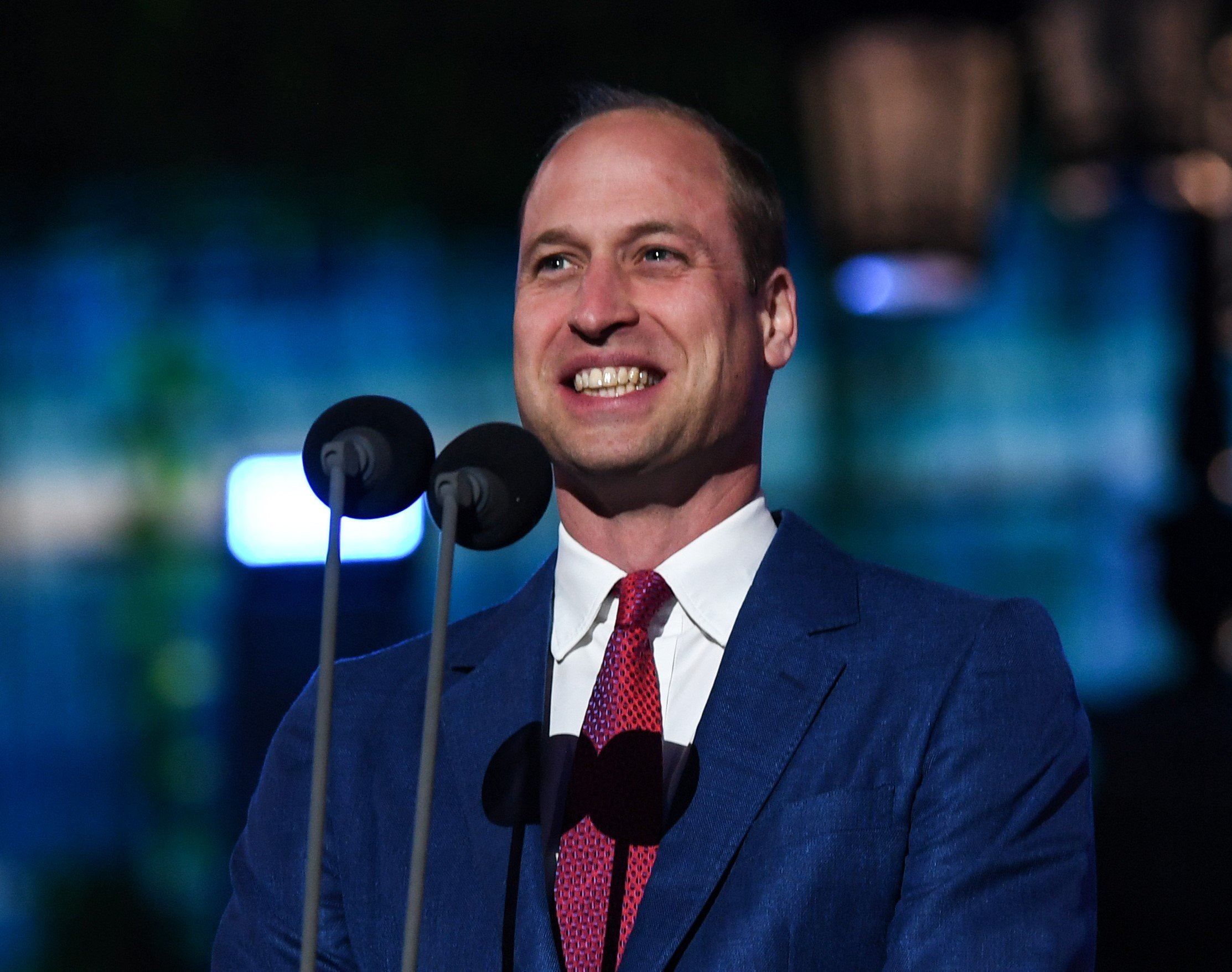 Prince William, whose had some awkward moments over the years, speaking during Platinum Party at the Palace as part of the Queen's Jubilee