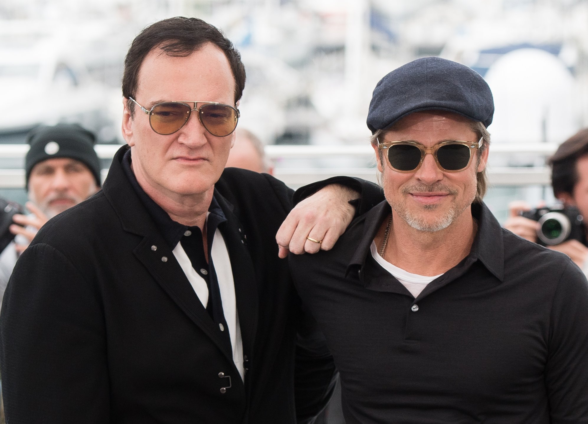 Quentin Tarantino attend the photocall for the movie Once Upon a Time in Hollywood at the 72nd annual Cannes film festival