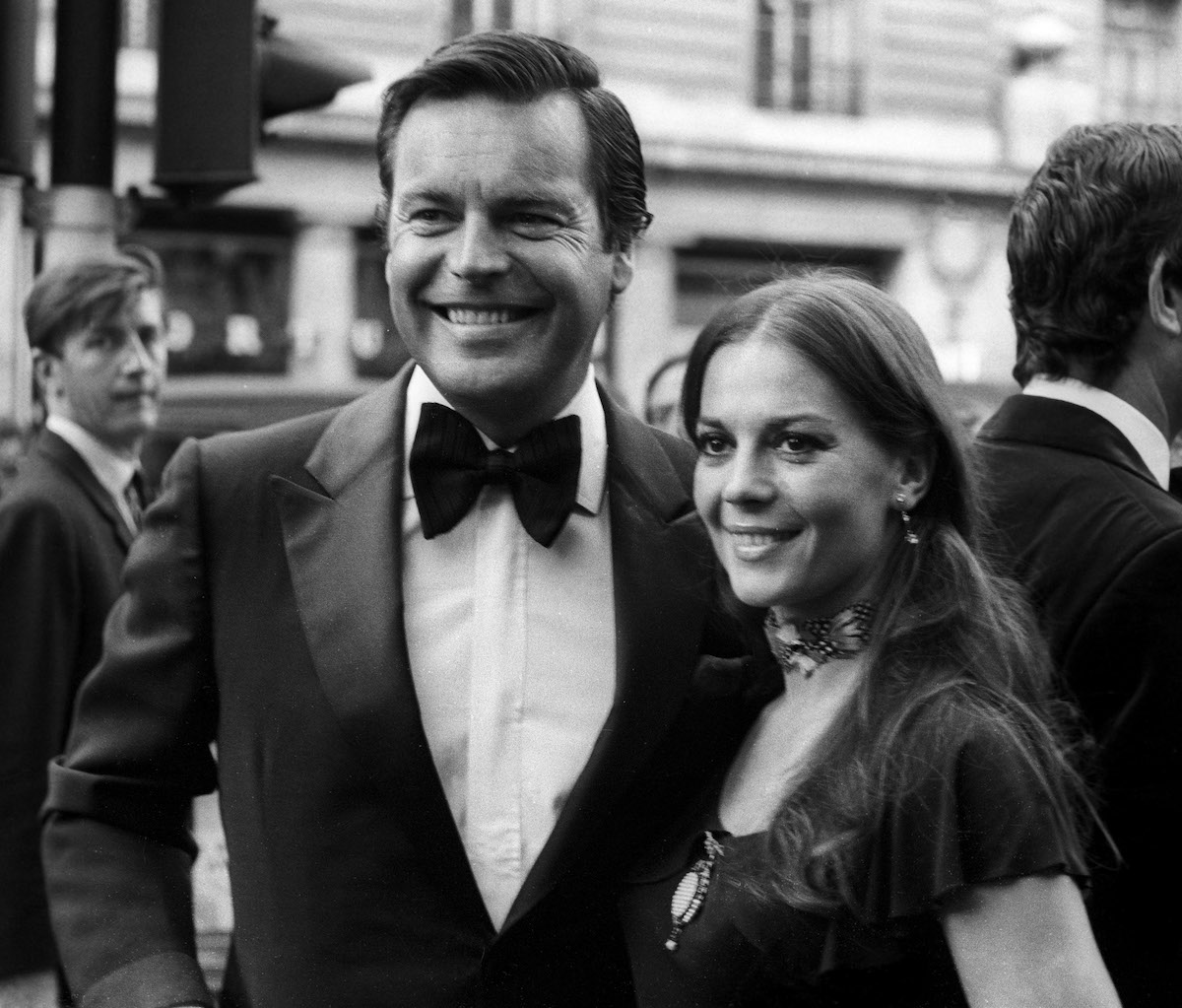 Actors Robert Wagner and Natalie Wood at the premiere of The Godfather in 1972