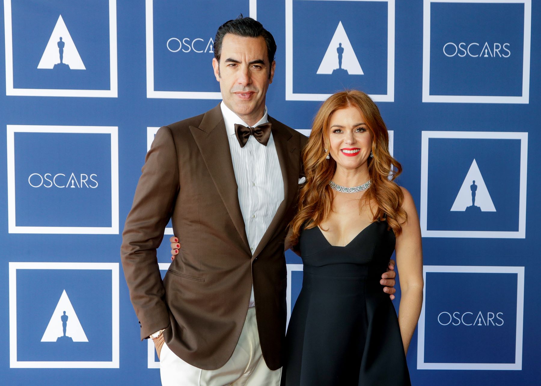 Sacha Baron Cohen and Isla Fisher attending a screening of the 93rd Annual Academy Awards (Oscars) in Sydney, Australia