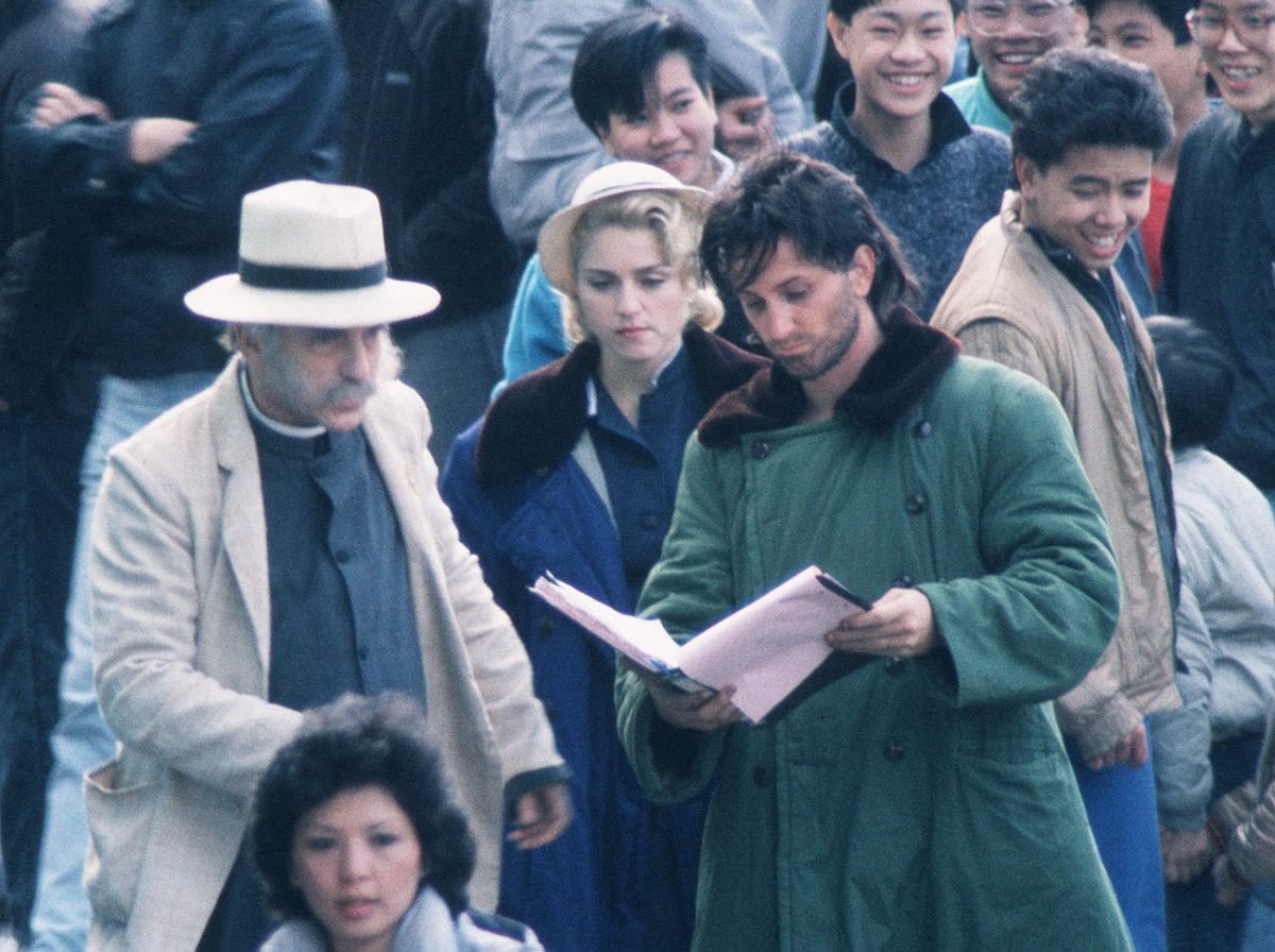 Sean Penn and Madonna on the set of 'Shanghai Surprise' in 1986.