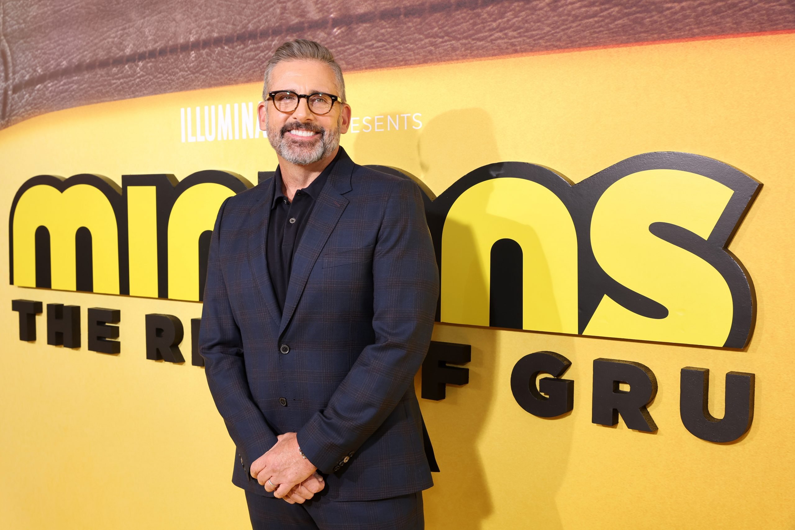Steve Carell attends the movie premiere of Minions: The Rise of Gru