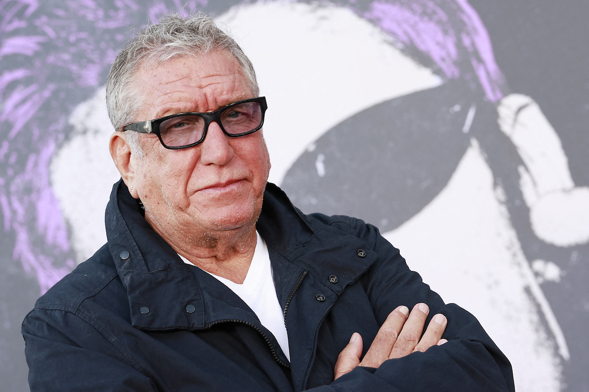 British musician Steve Jones of Sex Pistols arrives to a media event in 2022