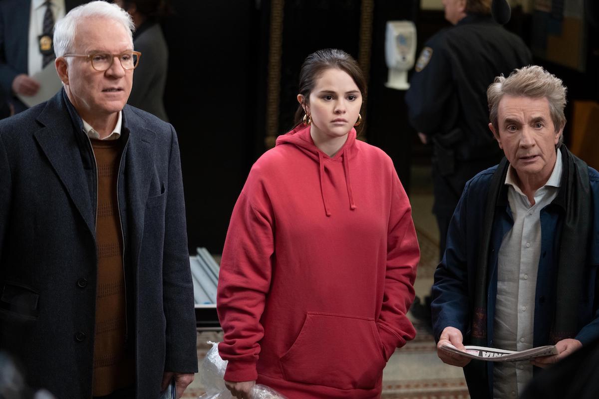 Steve Martin, Selena Gomez, and Martin Short in 'Only Murders in the Building' Season 2