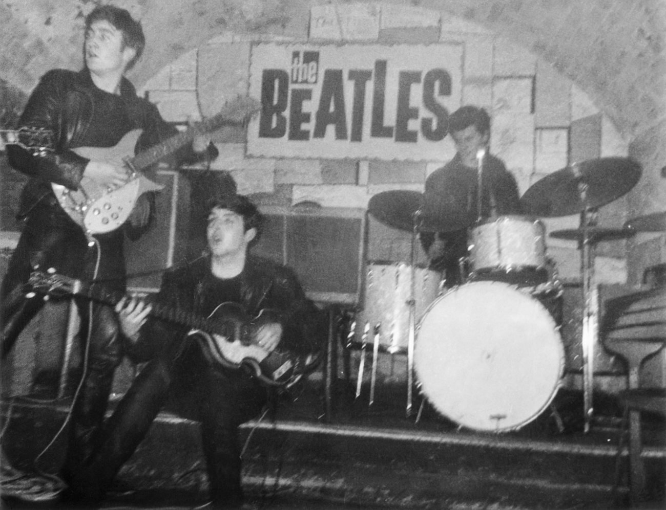 The Beatles performing at The Cavern Club in 1962.