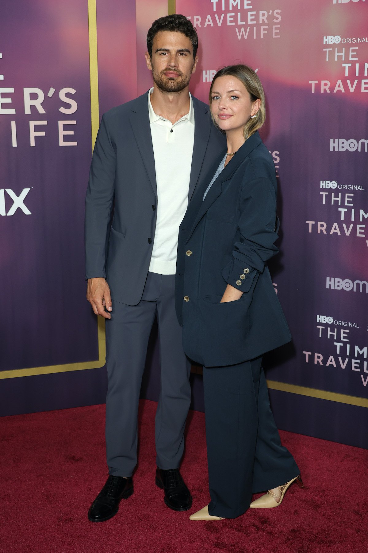 Theo James and wife Ruth Kearney at the premiere of 'The Time Traveler's Wife'
