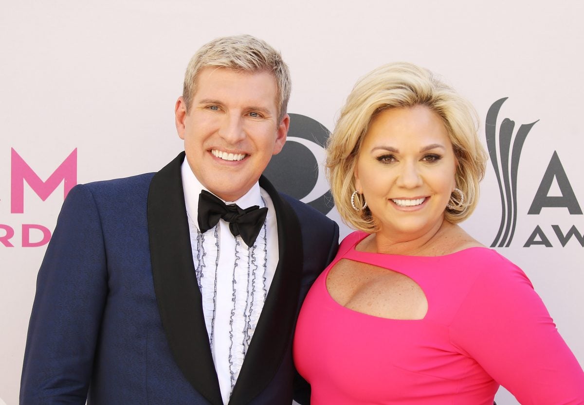 Todd Chrisley and Julie Chrisley arrive at the 52nd Academy of Country Music Awards