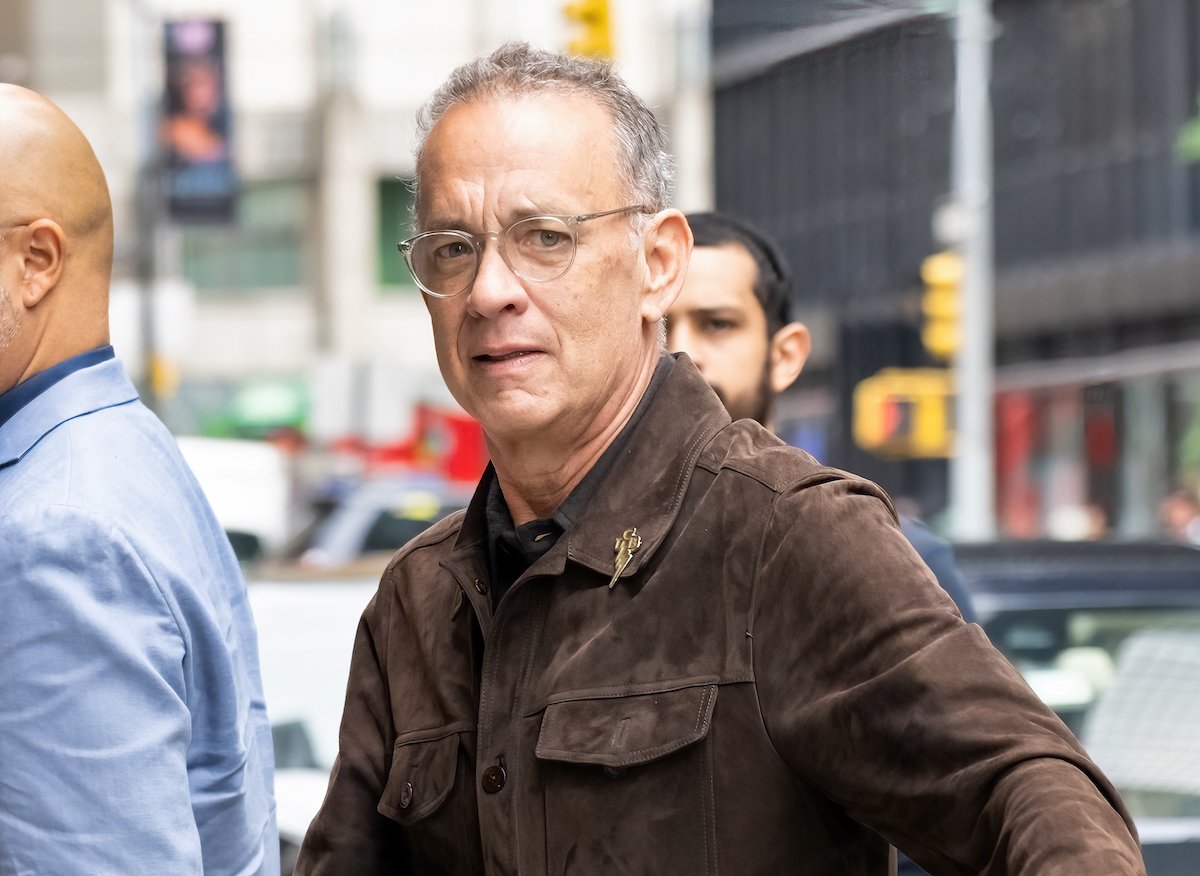 Tom Hanks arrives at 'The Late Show' but wanted to play Dean Martin in a movie