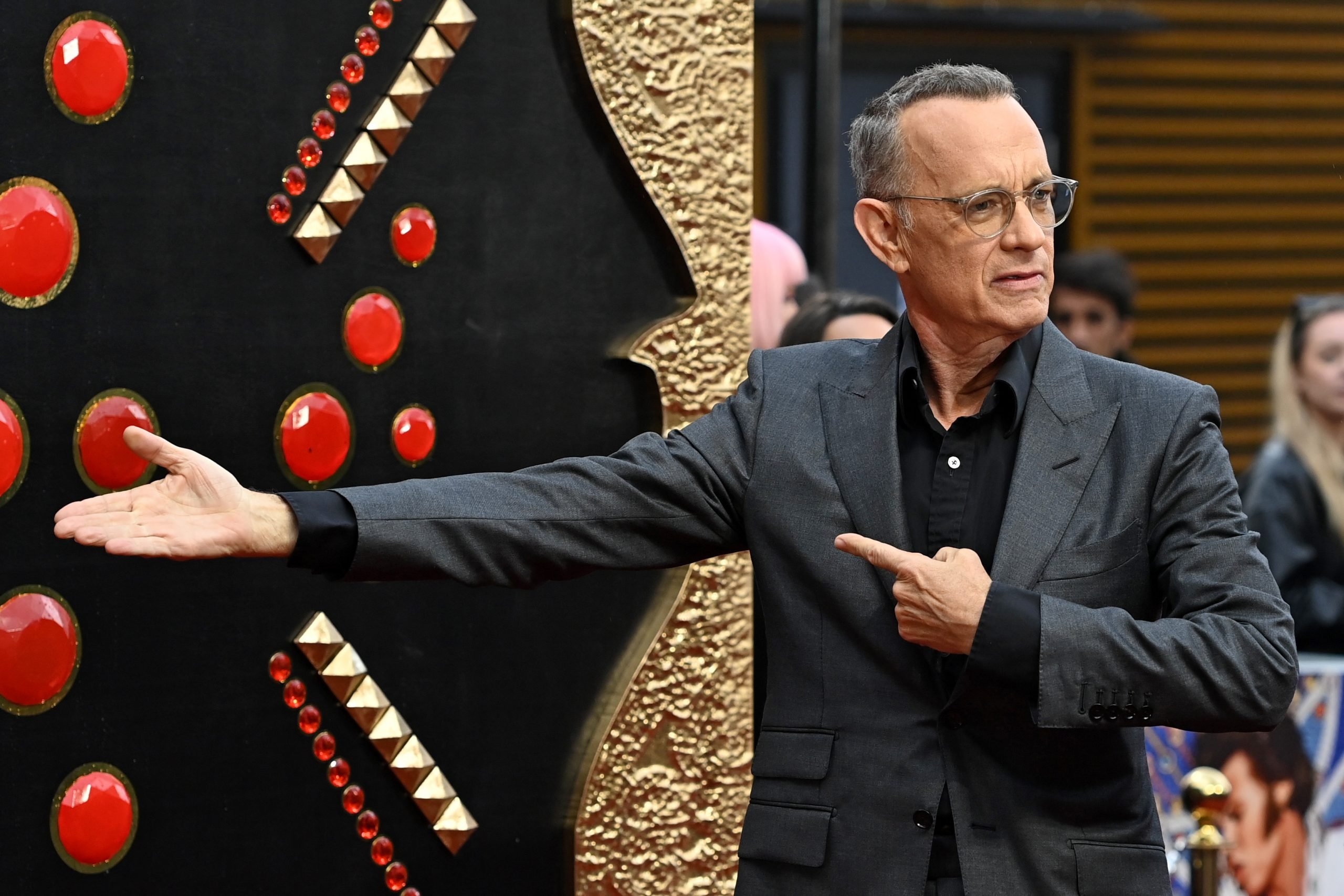 Tom Hanks, who plays Colonel Tom Parker, attends a UK special screening of Elvis
