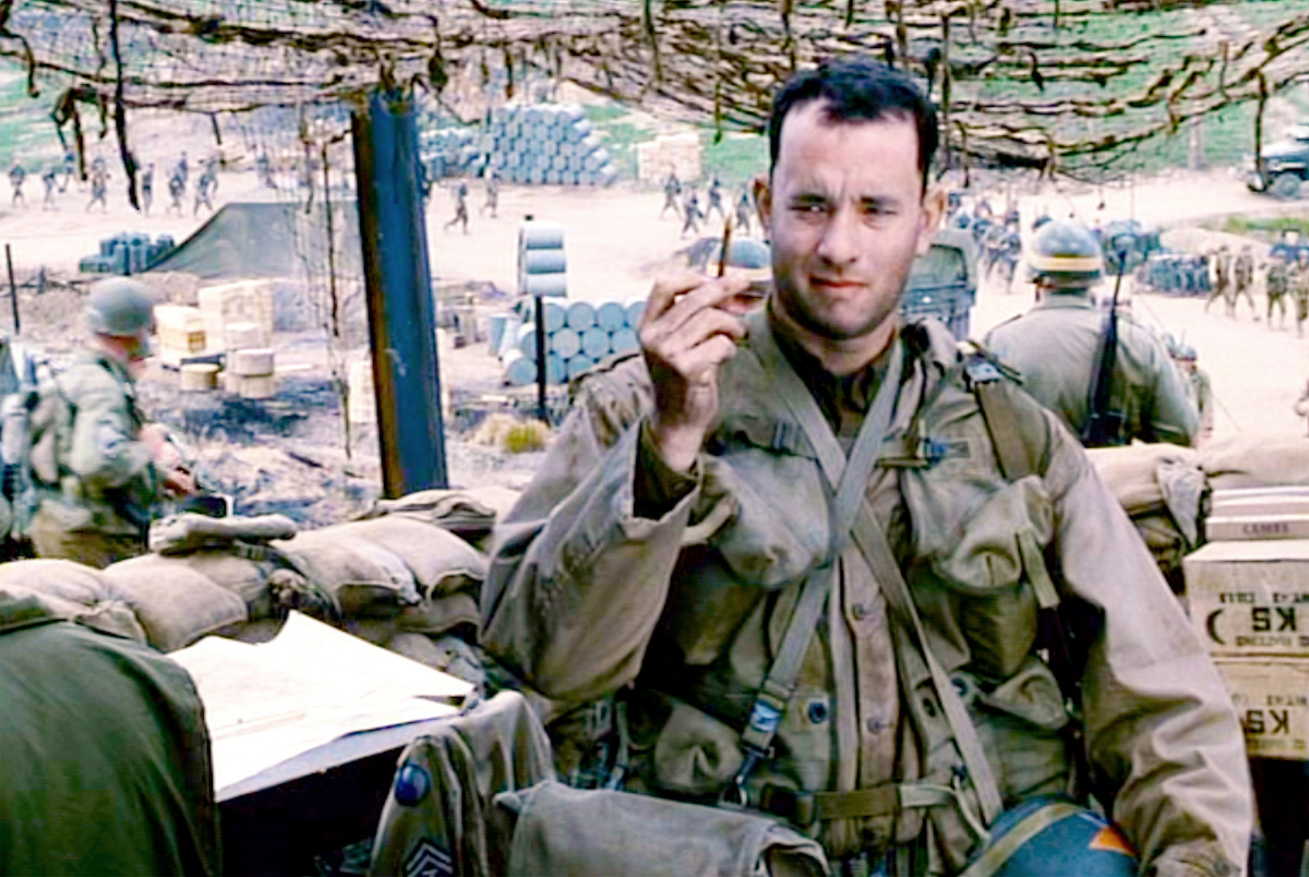 Tom Hanks holds up a bullet in 'Saving Private Ryan' but argued with director Steven Spielberg