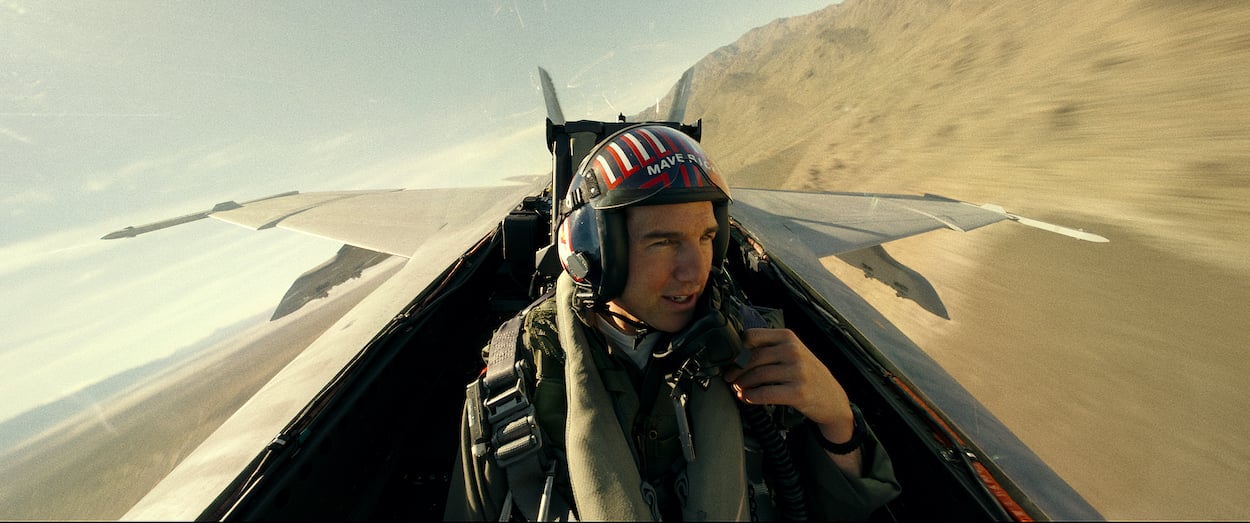 Tom Cruise as Capt. Pete "Maverick" Mitchell in 'Top Gun: Maverick.' Director Joseph Kosinski maintained a connection to the original movie with one shooting location.