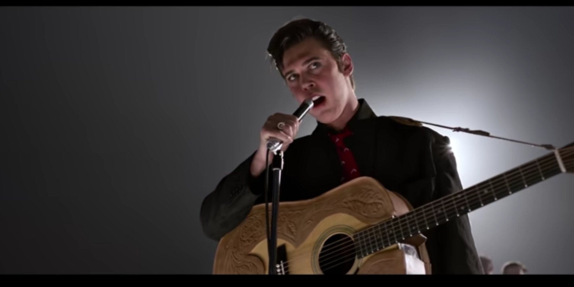 Austin Butler plays Elvis Presley in the motion picture Elvis.