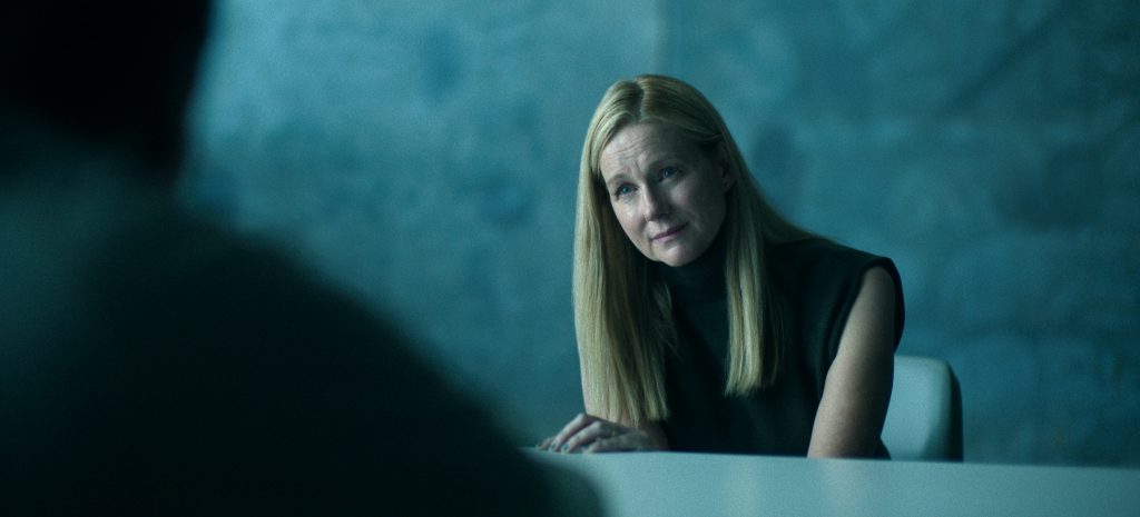 Wendy Byrde (Laura Linney) at the prison in the final season of 'Ozark'