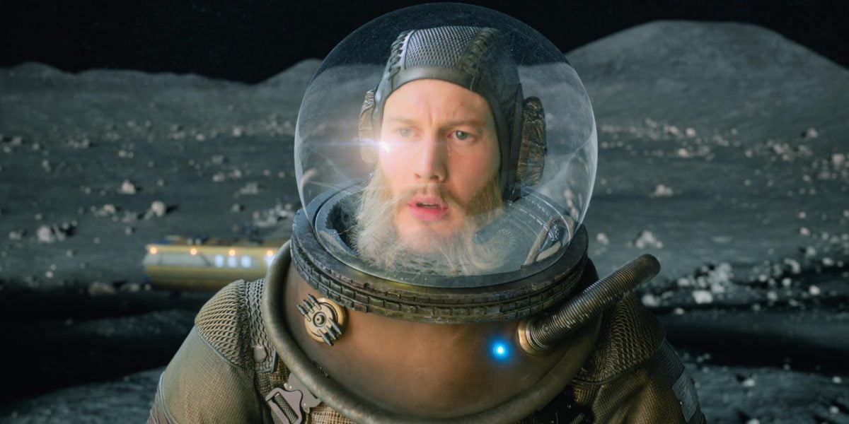 Luther Hargreeves (Tom Hopper) on the moon in 'The Umbrella Academy' Season 1