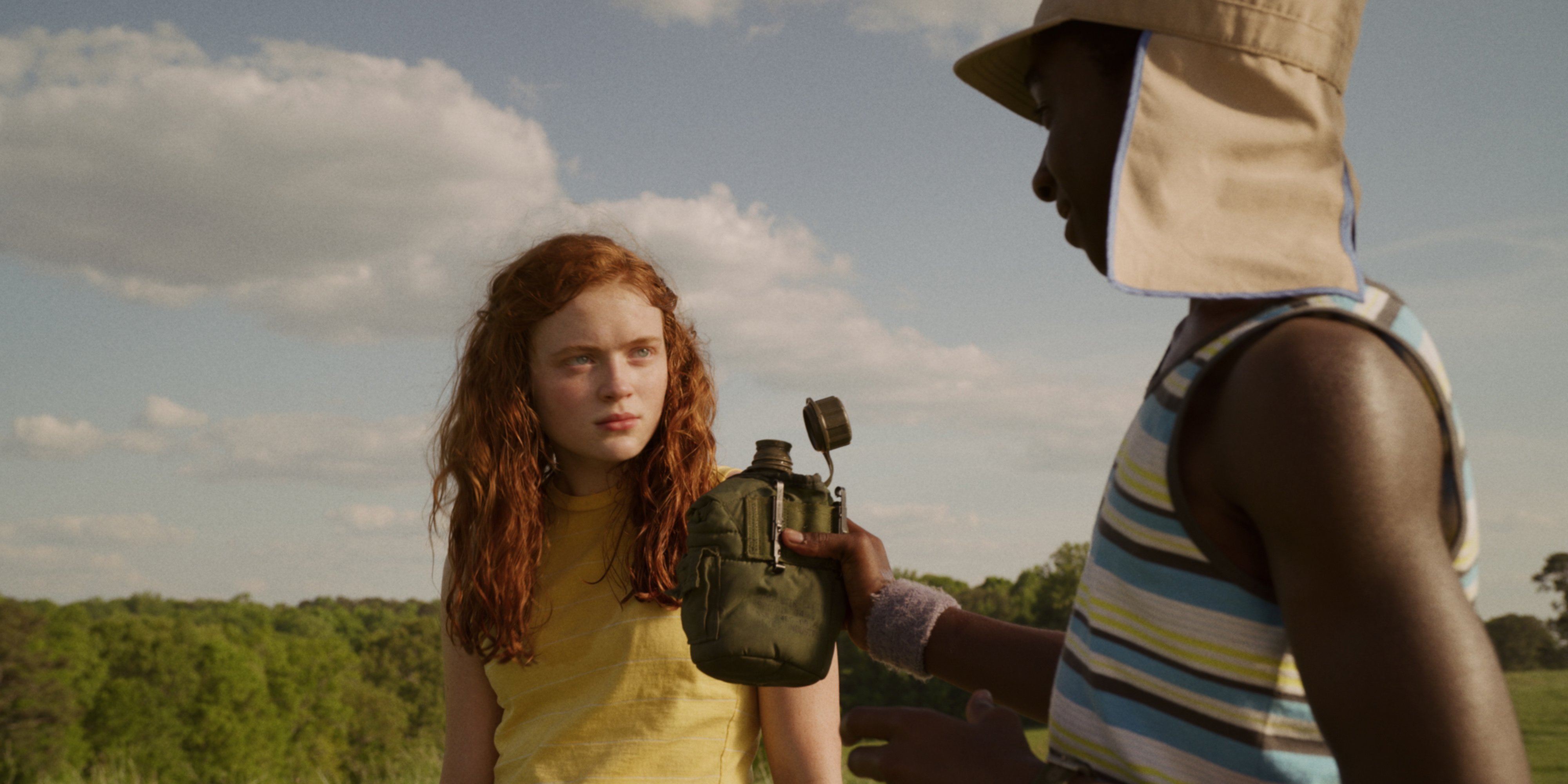 Max (Sadie Sink) and Lucas (Caleb McLaughlin) in 'Stranger Things' Season 3
