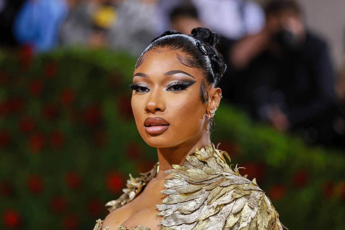 headshot of Megan Thee Stallion at the 2022 Met Gala